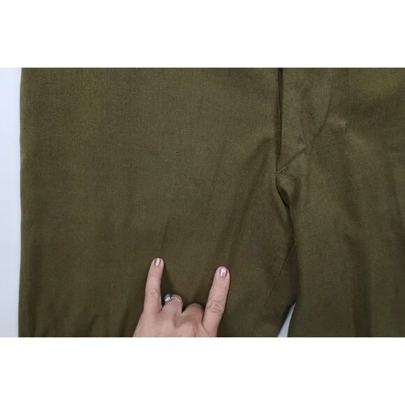 Vtg 40s 50s Korean World War II Mens 33x31 Distressed Wool Trousers Pants USA